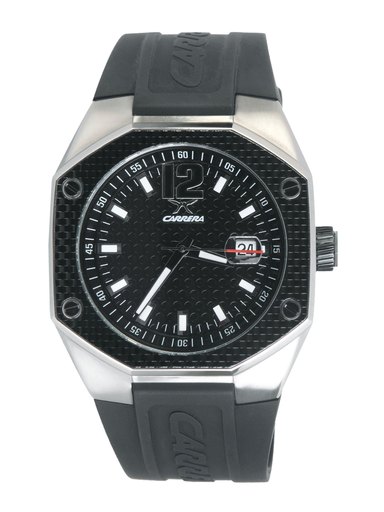 Carrera Men Hexagaon Dial Black Watches