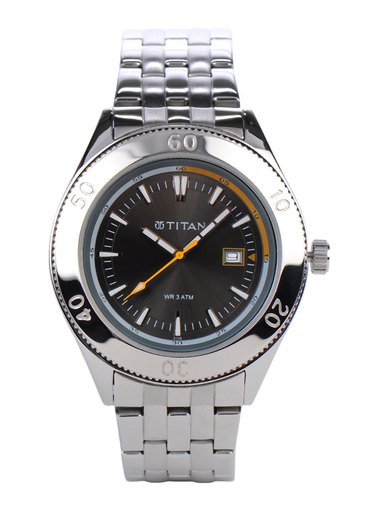 Titan Men Black Dial Watch