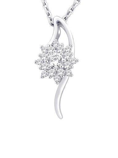 Lucera Women Silver Pendant with Chain