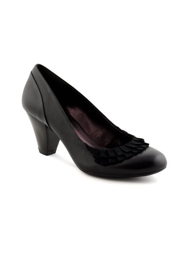 Clarks Women Aerial Flower Black Heels