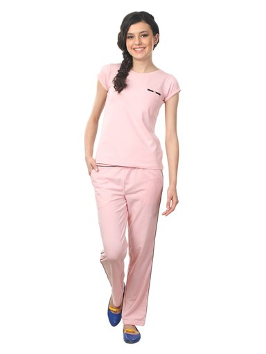 Femella Women Pink Nightdress