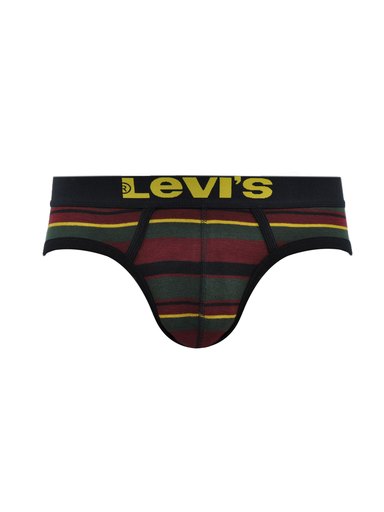 Levis Men Jazz Stripes Green Brief