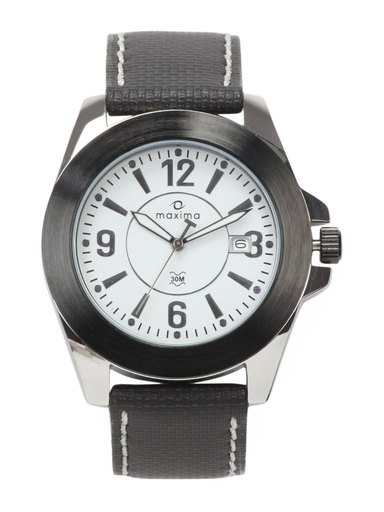 Maxima Men White Dial Attivo Watch