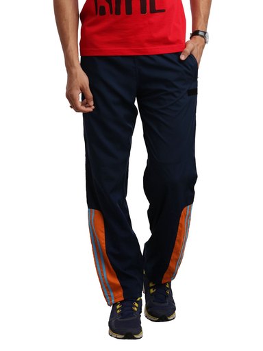 ADIDAS Men Navy Blue Track Pants