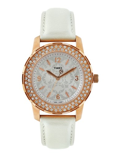 Timex Women Silver Toned Dial Watch