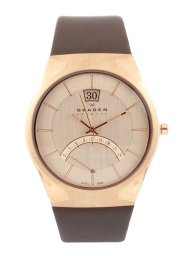 SKAGEN DENMARK Men Silver-Toned Dial Watch 668XLRLZD