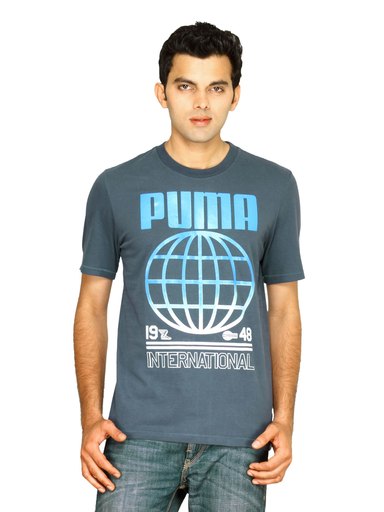 Puma Men's Graphic Mood Indigo Navy T-shirt
