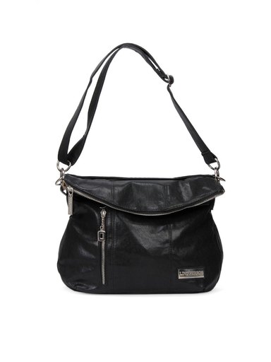 Lino Perros Women Leatherette Black Handbag