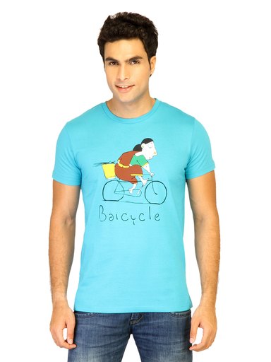 Chimp Men Bai Cycle Blue Tshirts