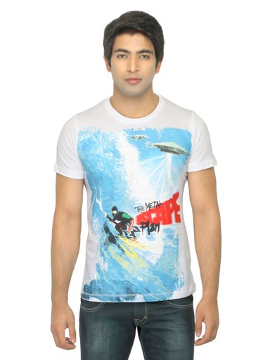 Status Quo Men Printed White T-shirt