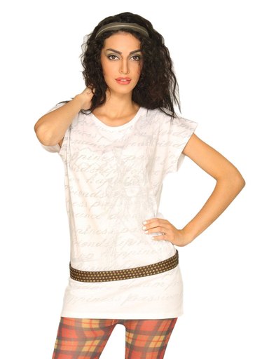 UCB Women's Boat Print White Top