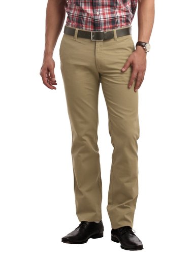 Indian Terrain Men Beige Trousers