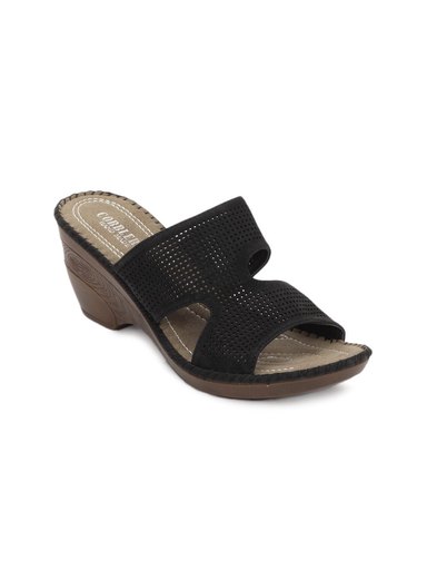 Cobblerz Women Black Sandals