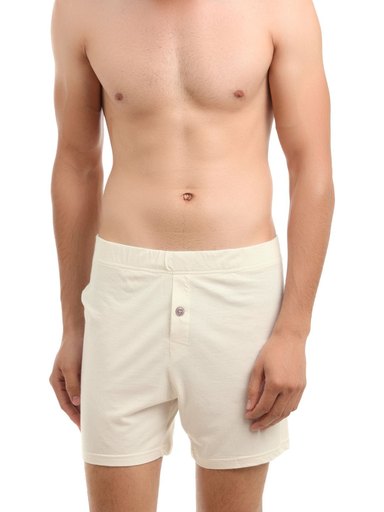 Do U Speak Green Men Cream Shorts